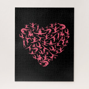 Puzzle Chicas adoran la gimnasia - Silhouette Heart