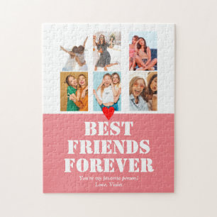Puzzle Chicas Bestie BFF regalo de Collage de fotos perso