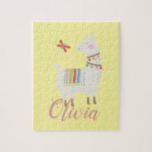 Chicas Cute Llama Llama Personalizada Niños