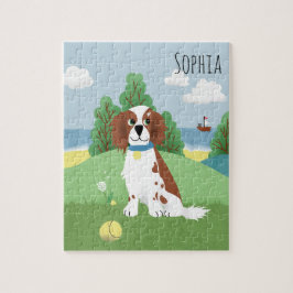 Puzzle Chicas Cute Springer Spaniel Perro Personalizados 