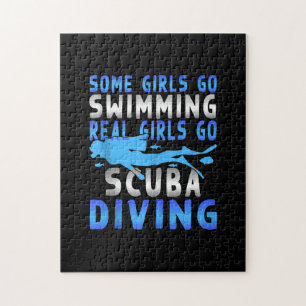 Puzzle Chicas De Buceo Real En Scuba Algunos Se Mueven Di