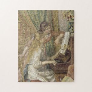 Puzzle Chicas en la pintura impresionista de Piano Renoir