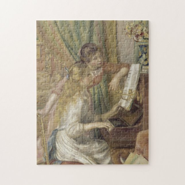 Puzzle Chicas en la pintura impresionista de Piano Renoir (Vertical)