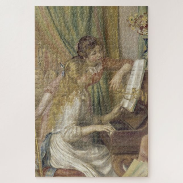 Puzzle Chicas en la pintura impresionista de Piano Renoir (Vertical)