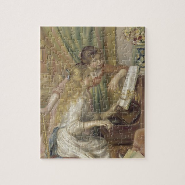 Puzzle Chicas en la pintura impresionista de Piano Renoir (Vertical)