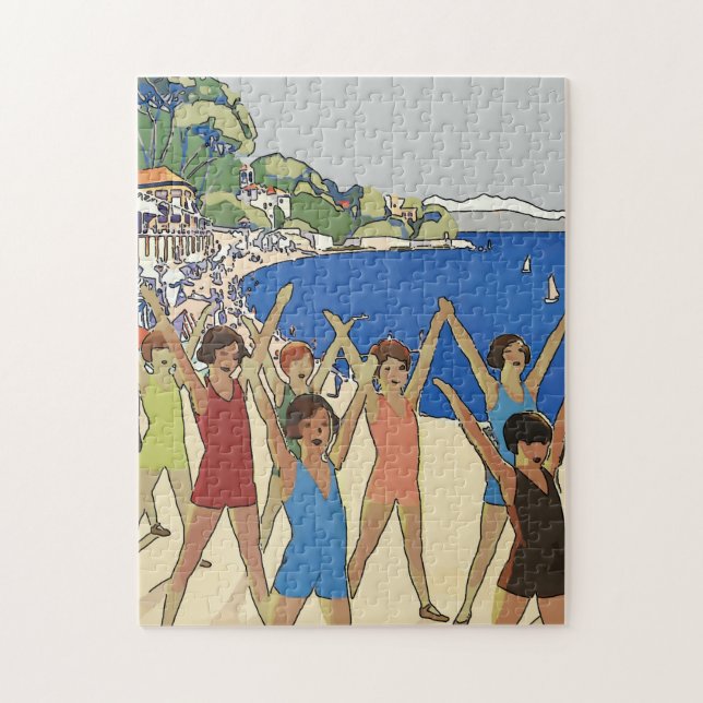 Puzzle Chicas en la playa (Vertical)