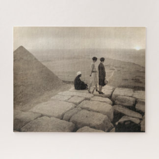 Puzzle Chicas Flapper Amanecer Pirámide de Keops, Egipto 