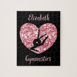Puzzle Chicas Gimnasia Rosa Oro Personalizado