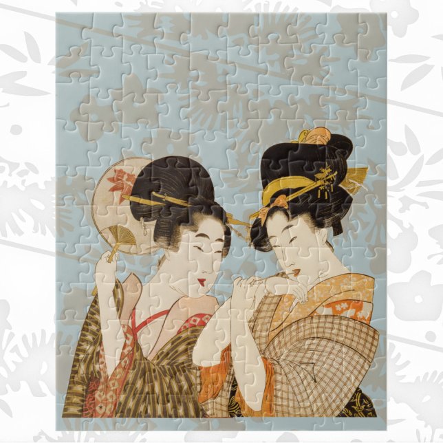 Puzzle Chicas japoneses de Geisha en Kimonos (Subido por el creador)