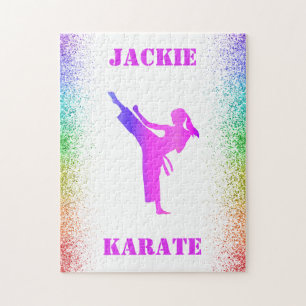 Puzzle Chicas karate especkles arcoiris