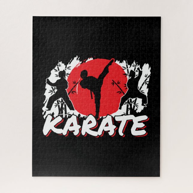 Puzzle Chicas Karate - Tema japonés patriótico (Vertical)