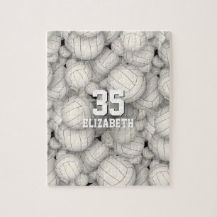 Puzzle chicas niños un montón de voleibol