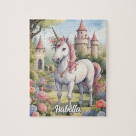 Puzzle Chicas personalizados de Unicornio Botánico
