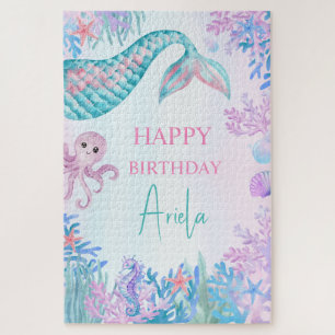 Puzzle Chicas Sirenan Bash Debajo del Mar Primer Cumpleañ