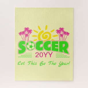 Puzzle Chicas Soccer Sunshine Palm Trees