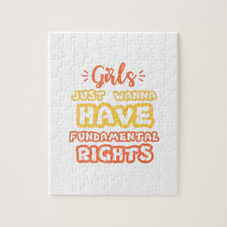 Puzzle chicas solo quieren tener derechos humanos fundame