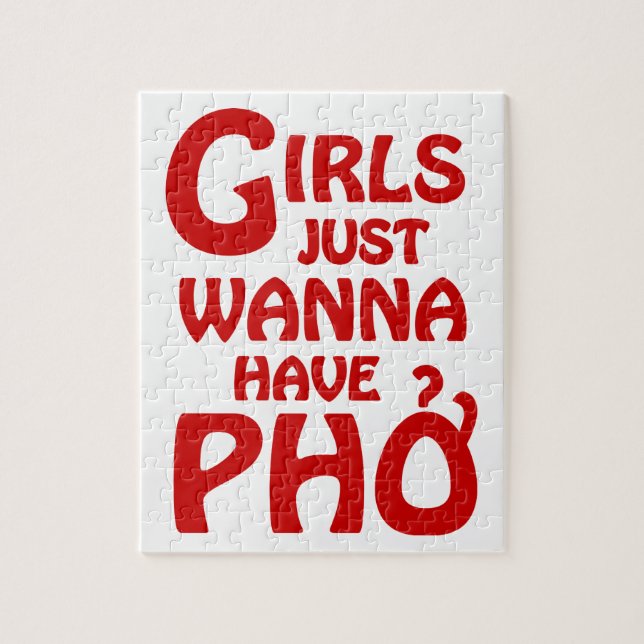 Puzzle Chicas Solo Quieren Tener Phở (Vertical)