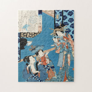 Puzzle Chicas ukiyo-e japonesas vintanas de Guay y arte i