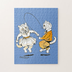 Puzzle Chicas y niños, Louis Wain
