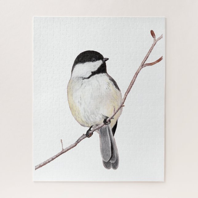 Puzzle Chickadee (Vertical)