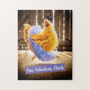 Puzzle Chicken in a Tutu