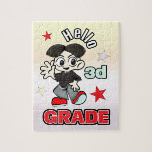Puzzle Chico Anime Lindo Hola 3er Grado