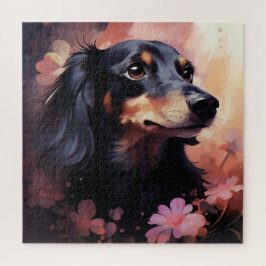 Puzzle Chien Fleur 5