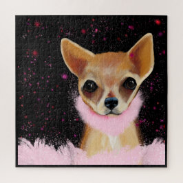 Puzzle Chihuahua Bling   
