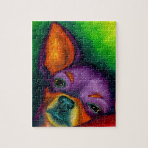 Puzzle Chihuahua colorida