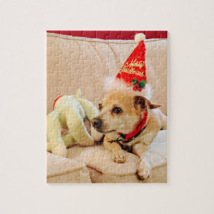 Puzzle Chihuahua Santa Dog 4Sadie Navidades