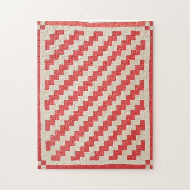 Puzzle Child’s Zigzag Quilt (Vertical)