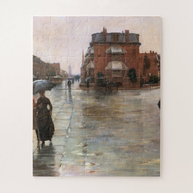 Puzzle Childe Hassam - Día de Lluvia, Boston (Vertical)