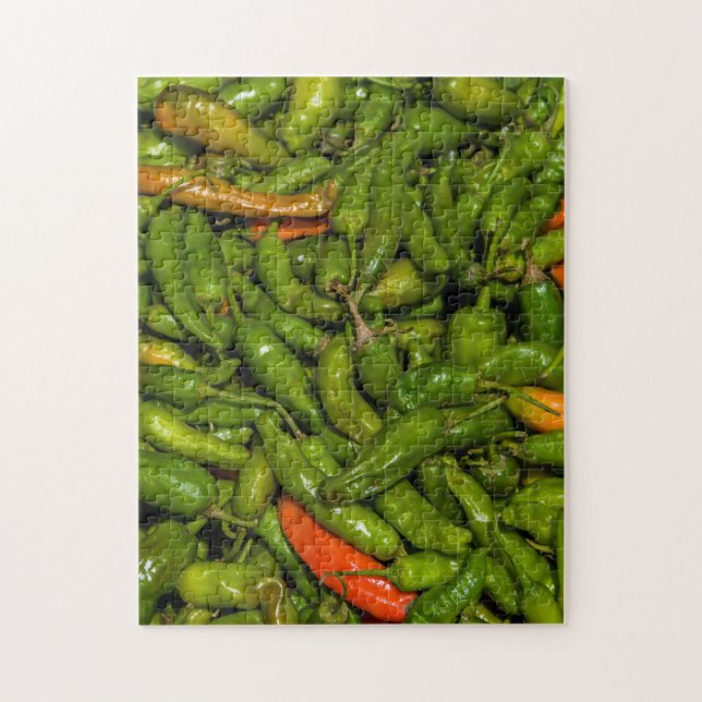 Puzzle Chiles a la venta en el mercado (Vertical)