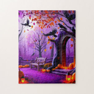 Puzzle Chill Autumn Vibes con calabazas y cuerdas