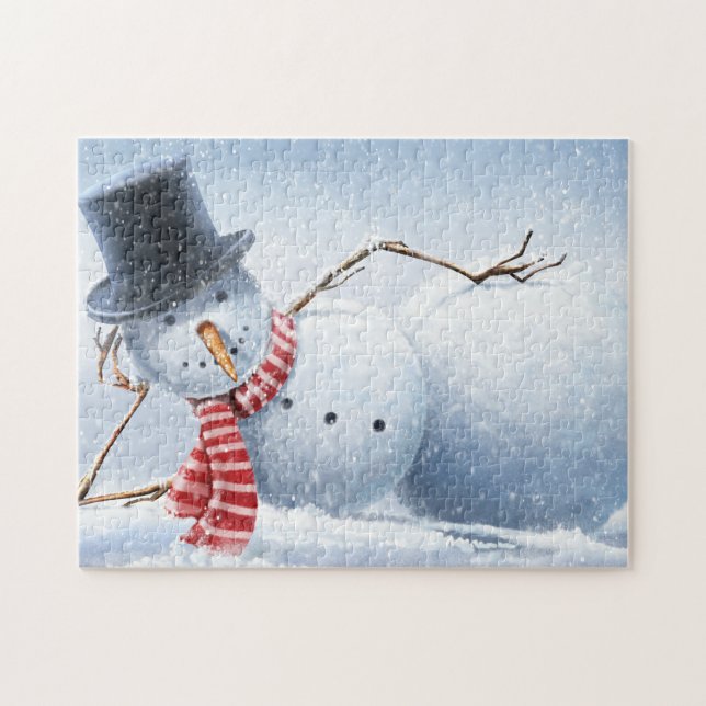 Puzzle Chill Sexy Snowman Holiday (Horizontal)