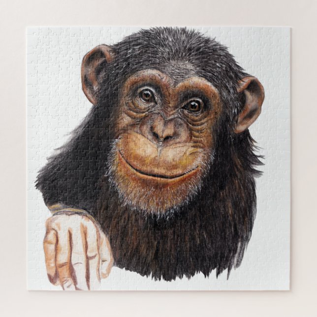 Puzzle Chimpancé encantador (Vertical)