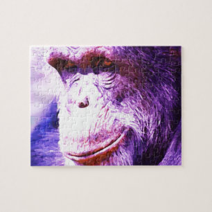 Puzzle Chimpancé sonriente