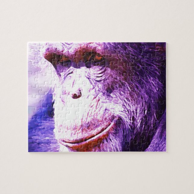 Puzzle Chimpancé sonriente (Horizontal)