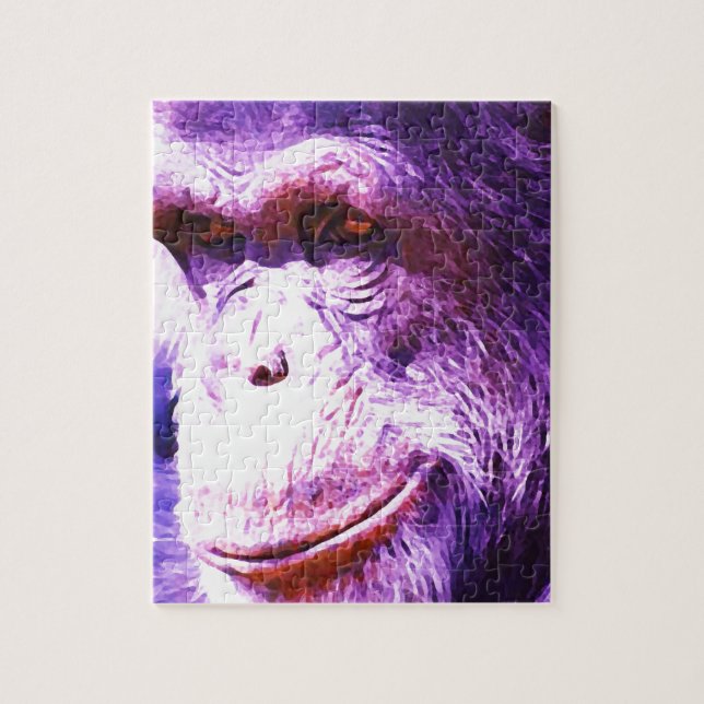 Puzzle Chimpanzee sonriente (Vertical)