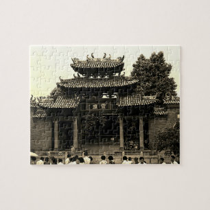 Puzzle China Antigua Cantón Foshan templo ancestral