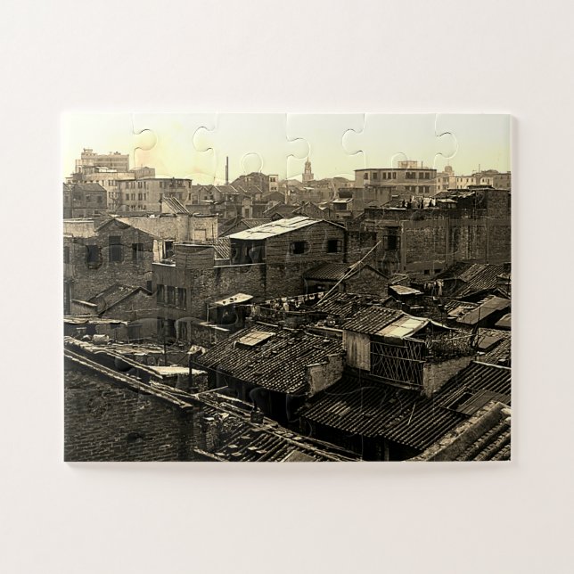 Puzzle China Antigua ciudad de Canton (Horizontal)