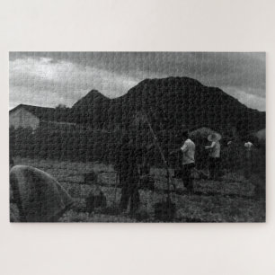 Puzzle China Antigua Guilin regando con estiércol líquido