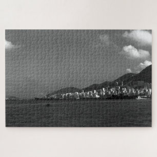 Puzzle China Antigua Vista Ciudad Hong Kong