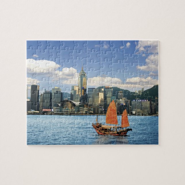 Puzzle China; Hong Kong; Puerto Victoria; Puerto;El (Horizontal)