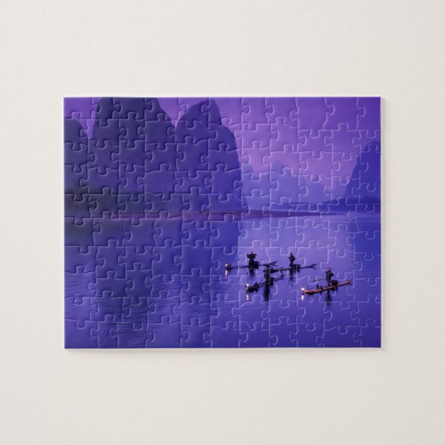 Puzzle China, río Li. Pescadores de cormoranes. (Horizontal)