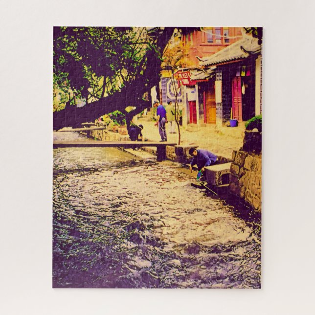 Puzzle China viaja a la provincia de Lijiang Yunnan (Vertical)