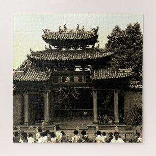 Puzzle China Vintage Cantón Templo ancestral de Foshan