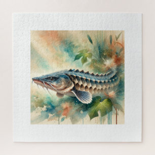 Puzzle Chinese Sturgeon 190724AREF138 - Watercolor