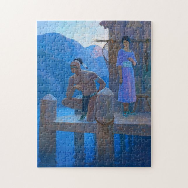 Puzzle Chingachgook por Newell Convers Wyeth (Vertical)