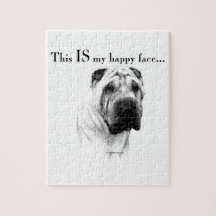 Puzzle Chino Shar Pei Happy Face